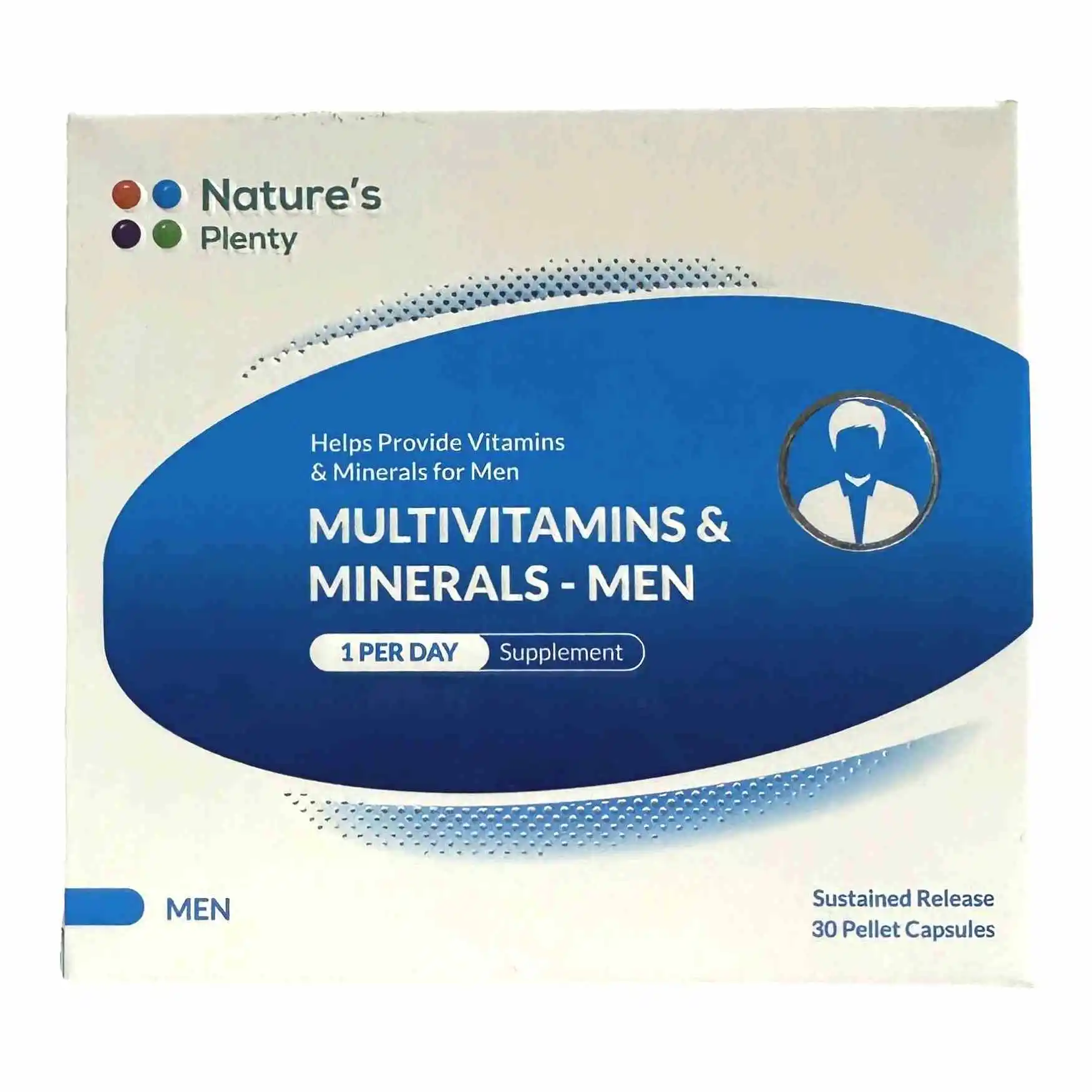 کپسول مولتی ویتامین و مینرال آقایان نیچرز پلنتی 30عددی Natures Plenty